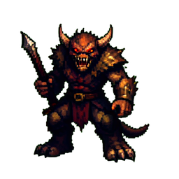 Werewolf Hunter - 256x256 pixel art sprite