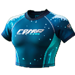 Parte superior de neopreno de traje de baño — sprite pixel art 256×256