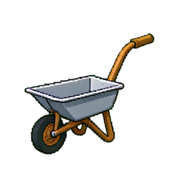 Cesto de flores — sprite pixel art 256×256