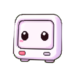 White-Noise-Maschine — 256×256 Pixel-Art-Sprite