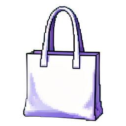 Tote blanco (Arte Pixelado) — sprite pixel art 256×256