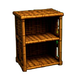 Rattan-Regal — 256×256 Pixel-Art-Sprite