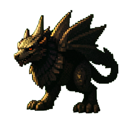 Wilder Greif — 256×256 Pixel-Art-Sprite