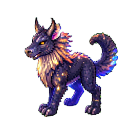Wildes Hippogriff — 256×256 Pixel-Art-Sprite
