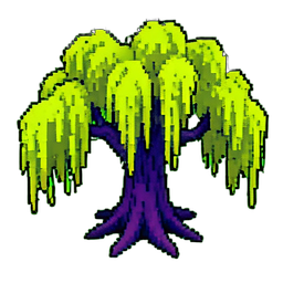 Willow Tree (16-Bit) - 256x256 pixel art sprite