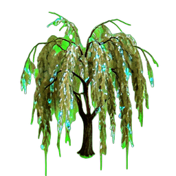 Willow Tree (Atmospheric) — 256×256 pixel art sprite