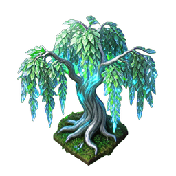 Willow Tree (HD-2D) - 256x256 pixel art sprite
