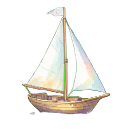 Voile élémentaire du vent (Style élémentaire) — sprite pixel art 256×256