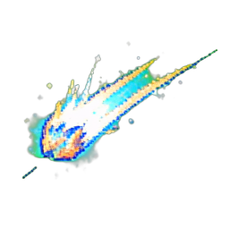 Windböe — 256×256 Pixel-Art-Sprite