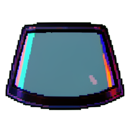 Escudo de vento — sprite pixel art 256×256