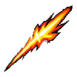 風の斬撃 — 256×256 ピクセルアートスプライト