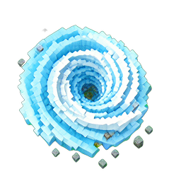 Espíritu del viento (Voxel) — sprite pixel art 256×256