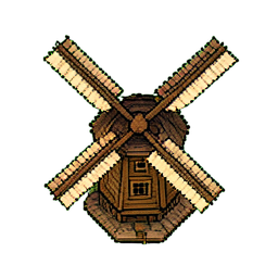 Molino de viento (16-bit) — sprite pixel art 256×256