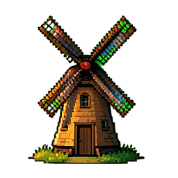 Windmill - 256x256 pixel art sprite
