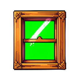 Window Frame Cute - 256x256 pixel art sprite