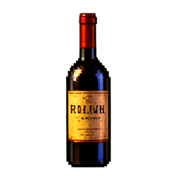 Botella de vino — sprite pixel art 256×256
