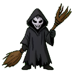 Hexenarztmaske — 256×256 Pixel-Art-Sprite