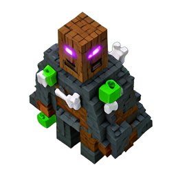 Médico bruxa (Voxel) — sprite pixel art 256×256