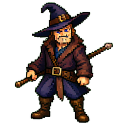 Witch Doctor - 256x256 pixel art sprite