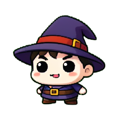 Wizard Brain Food — 256×256 pixel art sprite