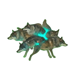 Wolf Pack (Atmospheric) - 256x256 pixel art sprite
