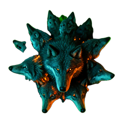 Wolf Pack (Cinematic) - 256x256 pixel art sprite