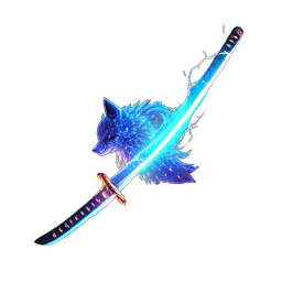 Wolf Samurai (VFX) - 256x256 pixel art sprite