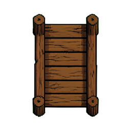 Wood Bridge (16-Bit) — 256×256 pixel art sprite