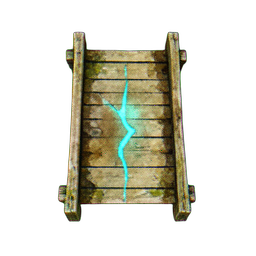 Wood Bridge (Atmospheric) - 256x256 pixel art sprite