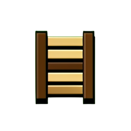 Holzbrücke (Niedrige Auflösung) — 256×256 Pixel-Art-Sprite