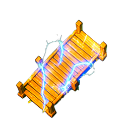 Wood Bridge (VFX) — 256×256 pixel art sprite