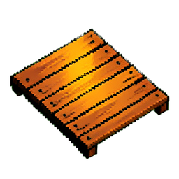 Wood Deck - 256x256 pixel art sprite