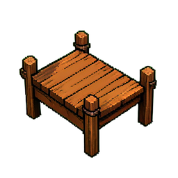 Wood Dock - 256x256 pixel art sprite