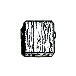 Holzboden (1-Bit) — 256×256 Pixel-Art-Sprite