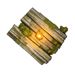 Wood Floor (Atmospheric) - 256x256 pixel art sprite