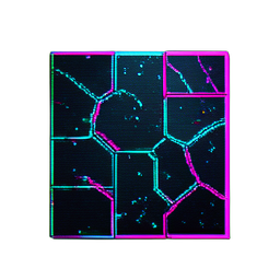 Wood Floor (Cyberpunk) - 256x256 pixel art sprite