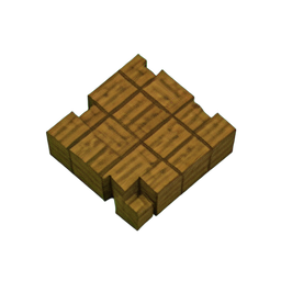 Wood Floor (Voxel) - 256x256 pixel art sprite