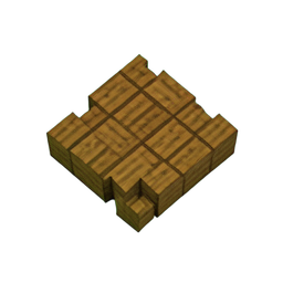 木の床 (Voxel) — 256×256 ピクセルアートスプライト