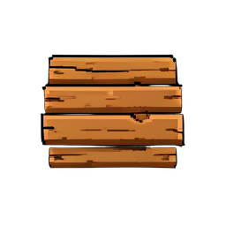 Wood Log (16-Bit) - 256x256 pixel art sprite