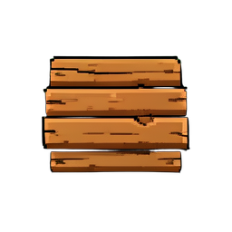 Tora de madeira (16-bit) — sprite pixel art 256×256