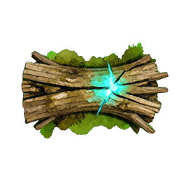Wood Log (Atmospheric) - 256x256 pixel art sprite