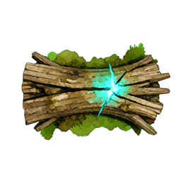 Tronco de madera (Atmósfera) — sprite pixel art 256×256