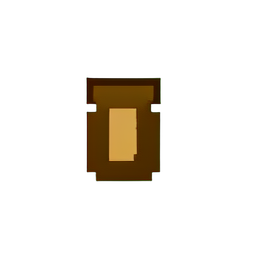 Wood Log (Low-Res) - 256x256 pixel art sprite