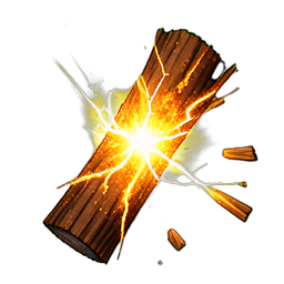 Wood Log (VFX) - 256x256 pixel art sprite