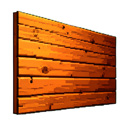 Pared de tablones de madera — sprite pixel art 256×256