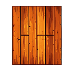 Holzboden — 256×256 Pixel-Art-Sprite