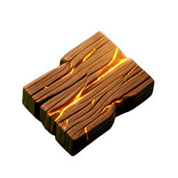 Wood Plank (HD-2D) - 256x256 pixel art sprite