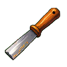 Lija de madera — sprite pixel art 256×256