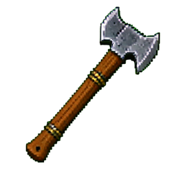 Wooden Hatchet — 256×256 pixel art sprite