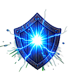 Wooden Shield (VFX) - 256x256 pixel art sprite